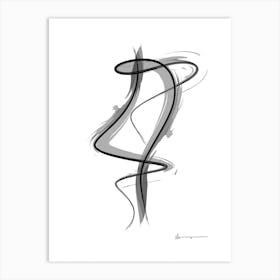 Spiral Strokes 8 Art Print