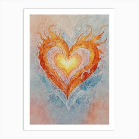 Heart Of Fire 19 Art Print