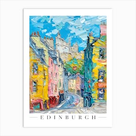 Edinburgh Colourful Abstract Art Print Art Print