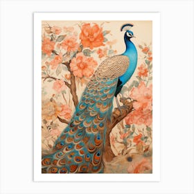 Peacock 4 Detailed Bird Painting Art Print