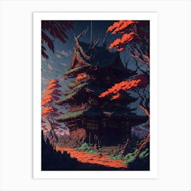 Japanese Village (2) Art Print
