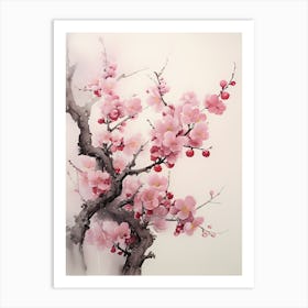 Cherry Blossom Painting 9 Art Print