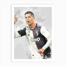 Ronaldo Juventus Painting Art Print