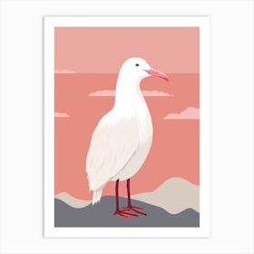 Minimalist Albatross 1 Illustration Art Print
