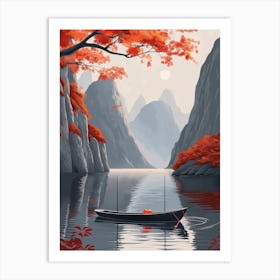 Asian Landscape Painting 4 Art Print