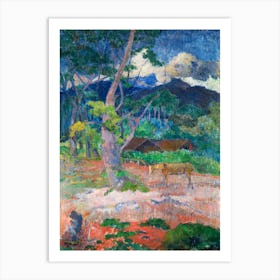 Landscape With A Horse (1899), Paul Gauguin Art Print