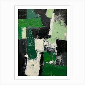 Abstract Green Painting 1 Art Print