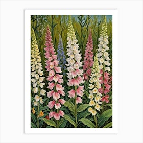 Foxgloves Art Print