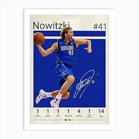 Dirk Nowitzki Art Print