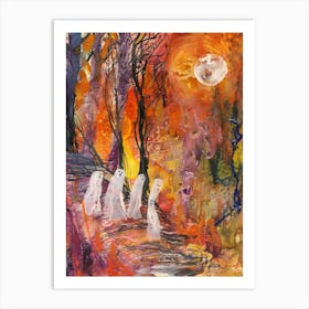 Ghosts In The Woods 6 Art Print