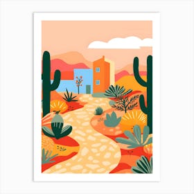 Cactus In The Desert 9 Art Print