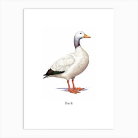 Duck Kids Animal Poster Art Print