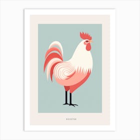 Minimalist Rooster 1 Bird Poster Art Print