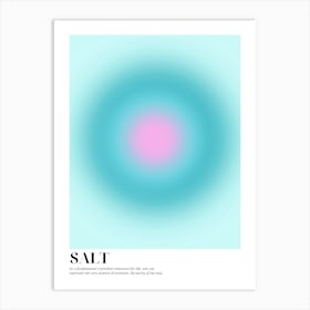 Salt Typo Art Print