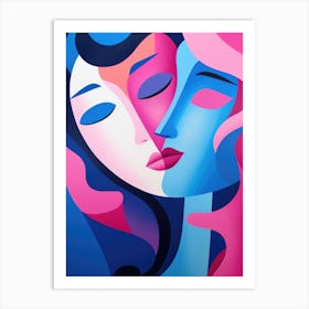 Two Women Kissing 2 Art Print