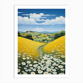 Daisy Field Art Print