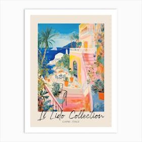 Capri   Italy Il Lido Collection Beach Club Poster 1 Art Print