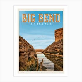 Big Bend Travel Poster Art Print