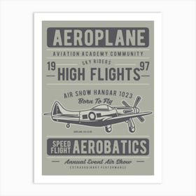 Aeroplane 1 Art Print