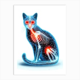 Feline Cat Creative Artwork Illustration 36 Art Print