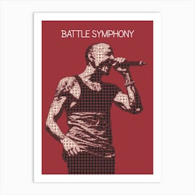 Battle Symphony Chester Bennington Art Print