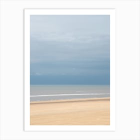 Storm on the horizon with a calm sea in Italy - coastal nature and travel photography by Christa Stroo Photography Art Print