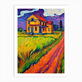 Fort Vancouver National Historic Site Fauvism Illustration 13 Art Print