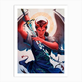 Devil With A Sword 1 Art Print