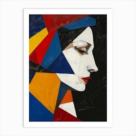 Abstract Woman'S Head 1 Art Print