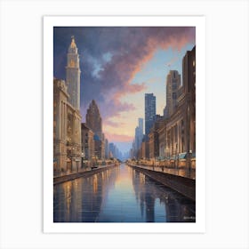 Chicago River Art Print