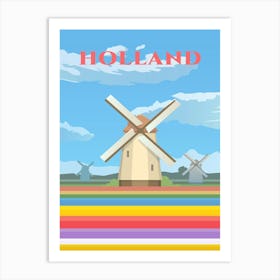 Holland Travel Poster Art Print