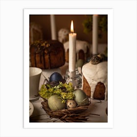 Easter Table Setting 16 Art Print