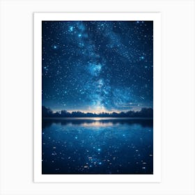 Night Sky With Stars 8 Art Print