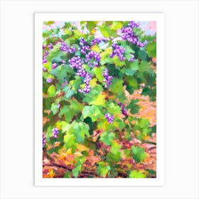 Grape Ivy Impressionist Painting Art Print