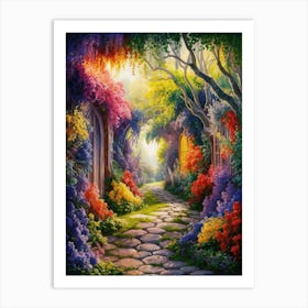 Garden Path 4 Art Print