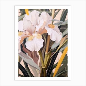 Flower Illustration Iris 3 Art Print