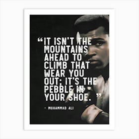 Muhammad Ali Quote Boxing Art Print