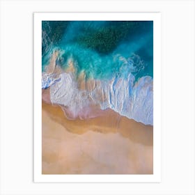 Aerial View Of A Beach 140 Art Print