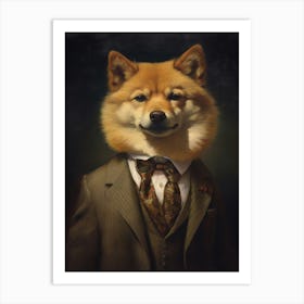 Gangster Dog Finnish Spitz 2 Art Print