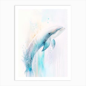 Risso S Dolphin Storybook Watercolour  (2) Art Print