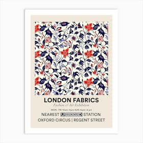 Poster Heather Heaven London Fabrics Floral Pattern 4 Art Print