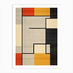 Angular Affinity; Mid Century Geometric Patterns Art Print