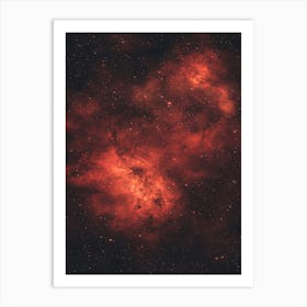 Red Nebula 6 Art Print