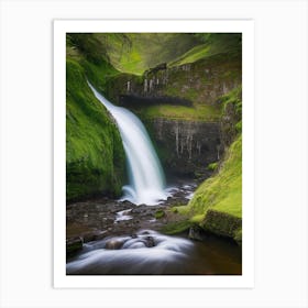 Fairy Glen Waterfall, United Kingdom Realistic Photograph (3) Art Print