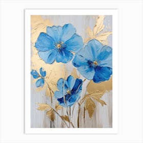 Blue Poppies 1 Art Print