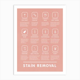 Bohemian Laundry Guide With And Stain Removal Tips Art Print