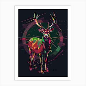 Deer Painting Art Print