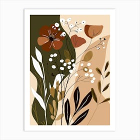 Abstract Floral Painting 19 Art Print