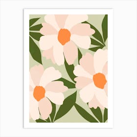 Freyas Flower Greenery Art Print