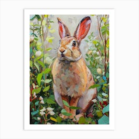 Thrianta Rabbit Painting 1  Art Print